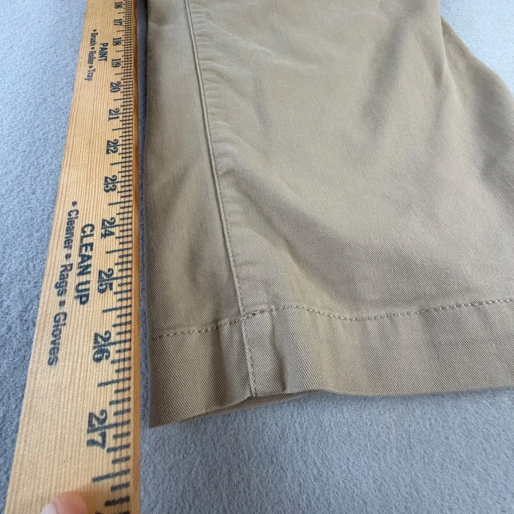 LL Bean Classic Fit Chino Pants Mens 38x29 Khaki Tan Coolmax Stretch Workwear
